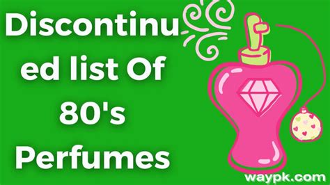 discontinued perfumes list|discontinued 80s perfume list.